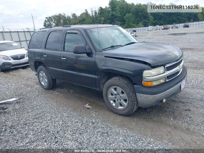 2006 Chevrolet Tahoe Ls VIN: 1GNEC13T96R116236 Lot: 40042130