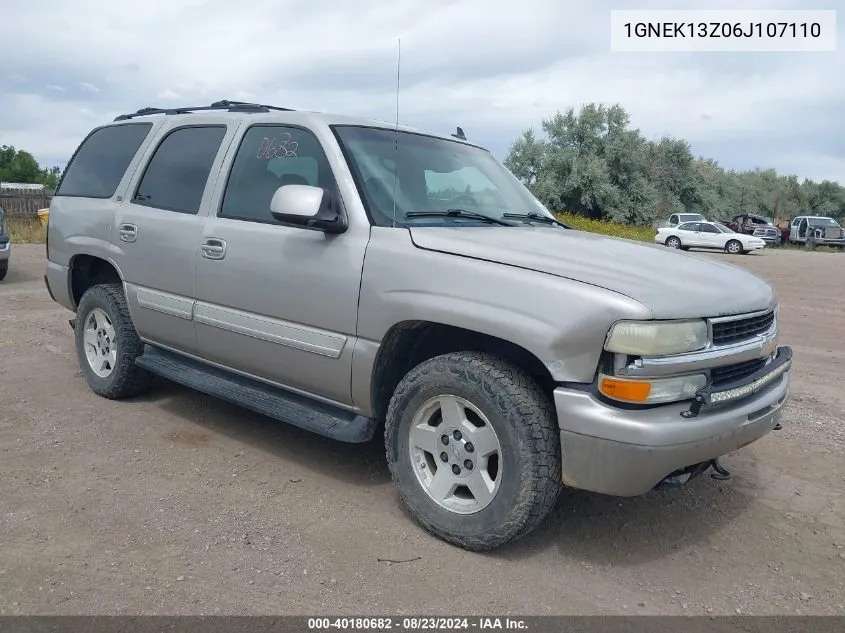 2006 Chevrolet Tahoe Lt VIN: 1GNEK13Z06J107110 Lot: 40180682