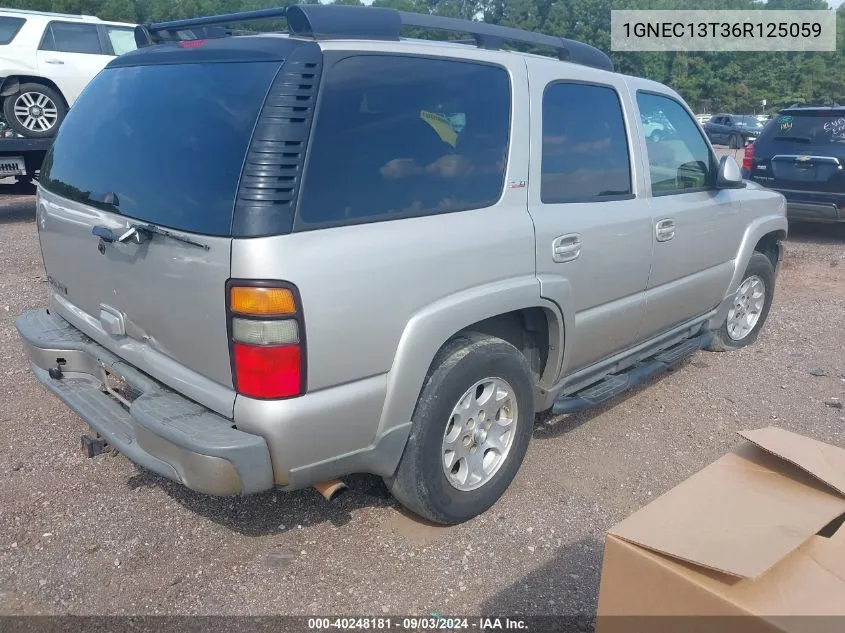 2006 Chevrolet Tahoe Z71 VIN: 1GNEC13T36R125059 Lot: 40248181