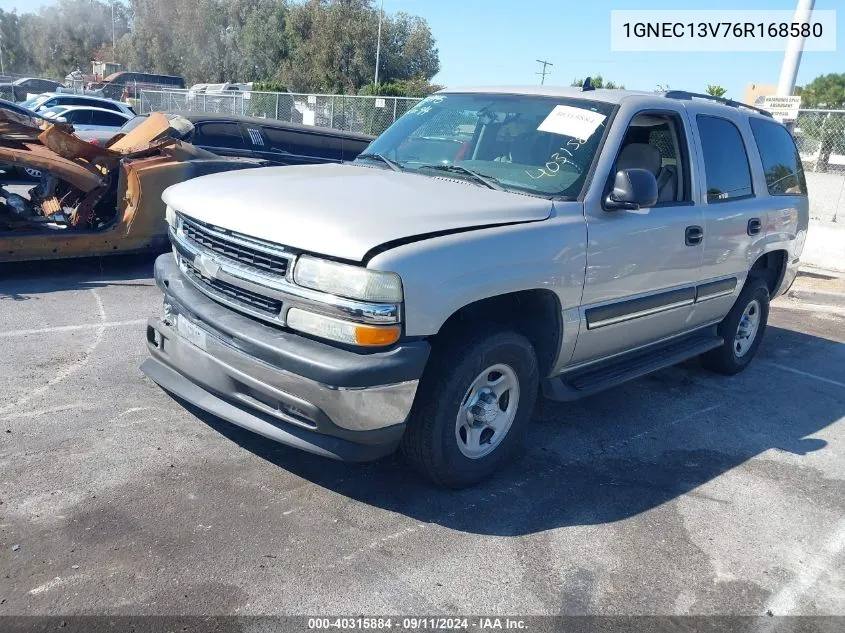 2006 Chevrolet Tahoe Ls VIN: 1GNEC13V76R168580 Lot: 40315884