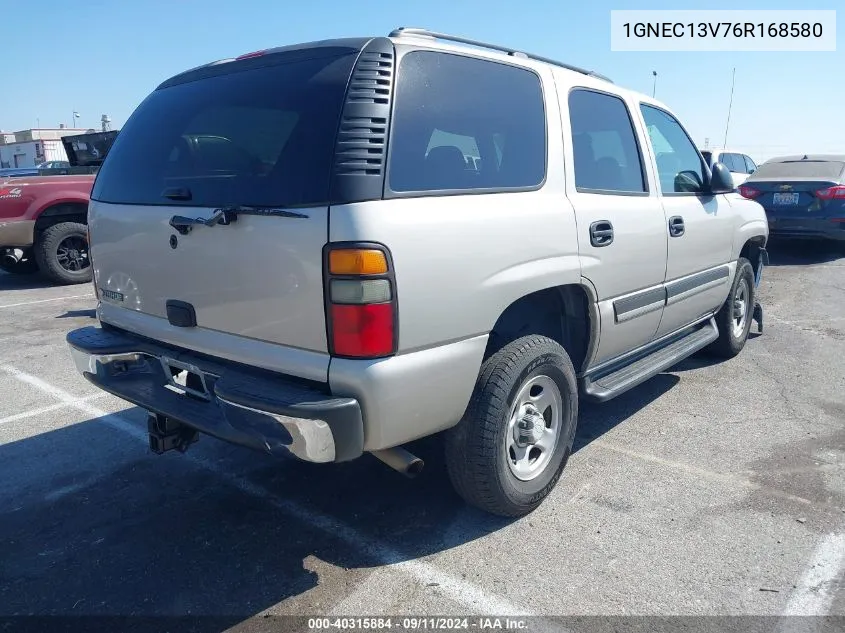 2006 Chevrolet Tahoe Ls VIN: 1GNEC13V76R168580 Lot: 40315884