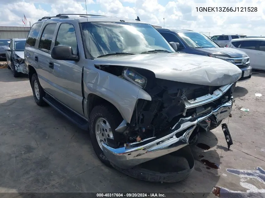 2006 Chevrolet Tahoe Ls VIN: 1GNEK13Z66J121528 Lot: 40317604