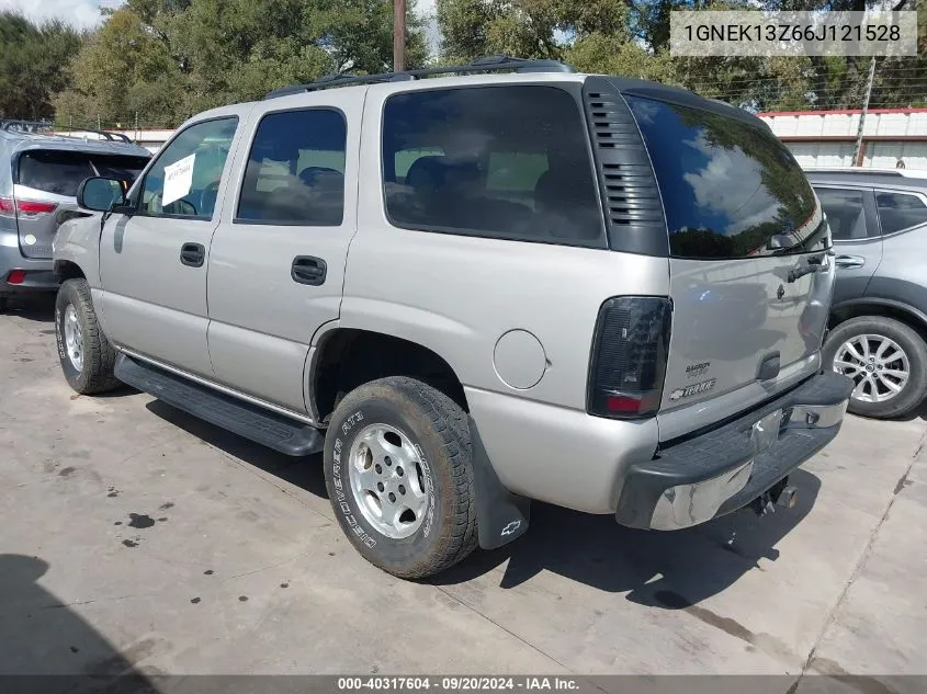 2006 Chevrolet Tahoe Ls VIN: 1GNEK13Z66J121528 Lot: 40317604