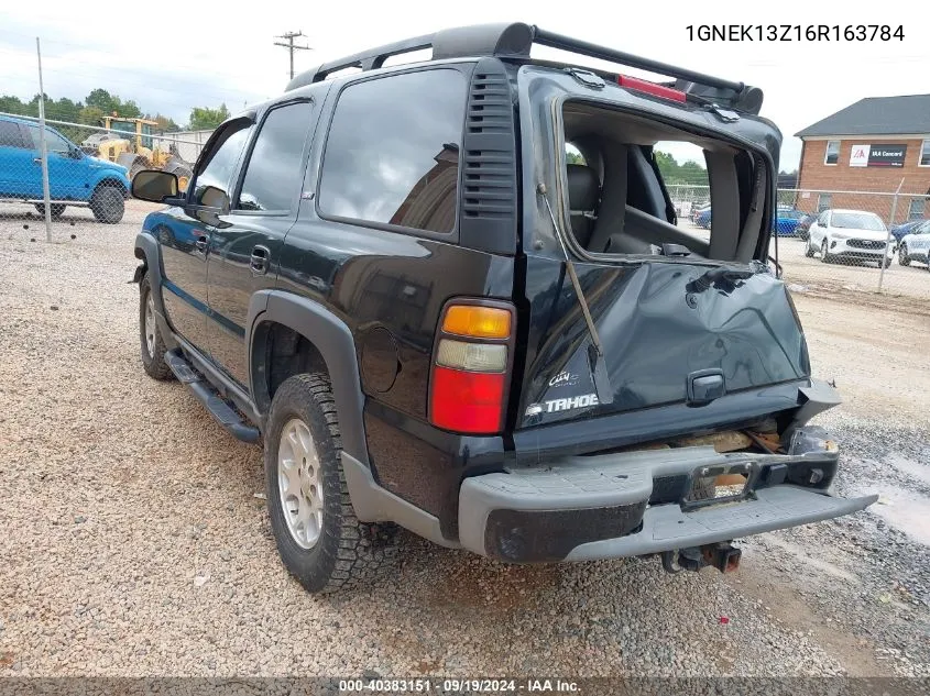 2006 Chevrolet Tahoe Z71 VIN: 1GNEK13Z16R163784 Lot: 40383151