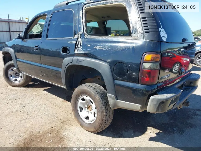 2006 Chevrolet Tahoe Z71 VIN: 1GNEK13T86R124105 Lot: 40406829