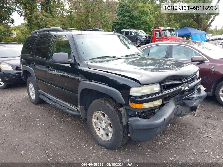 2006 Chevrolet Tahoe Z71 VIN: 1GNEK13T46R118933 Lot: 40456085