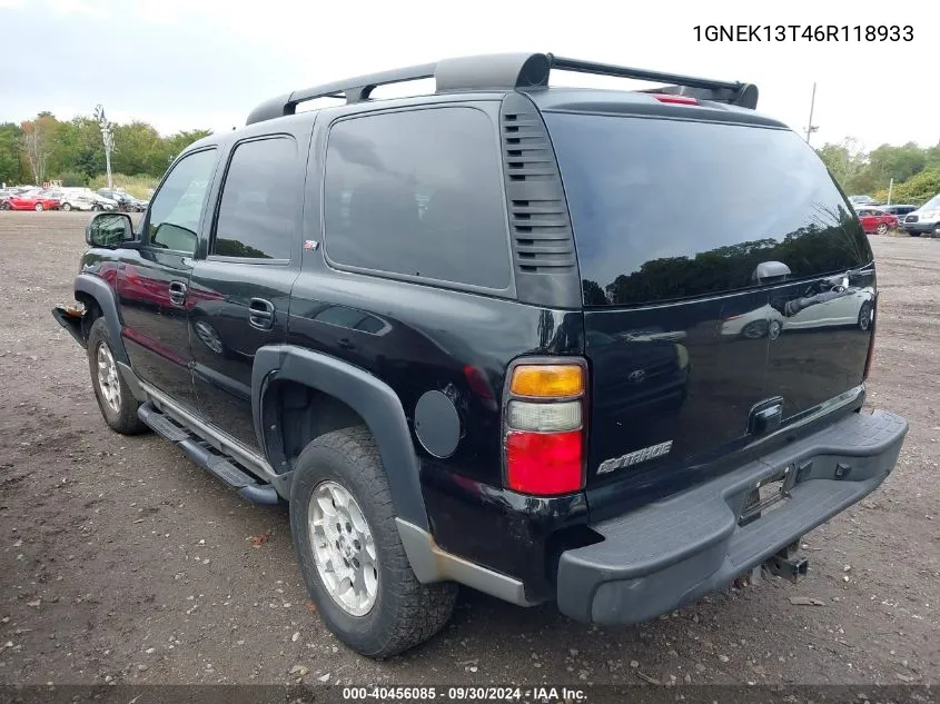 2006 Chevrolet Tahoe Z71 VIN: 1GNEK13T46R118933 Lot: 40456085