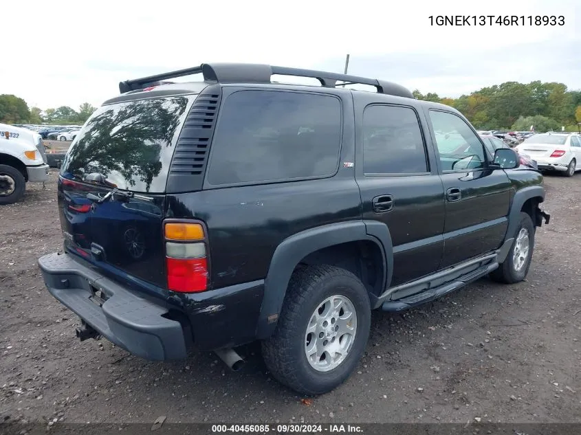 2006 Chevrolet Tahoe Z71 VIN: 1GNEK13T46R118933 Lot: 40456085