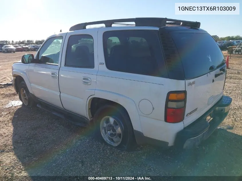 2006 Chevrolet Tahoe Z71 VIN: 1GNEC13TX6R103009 Lot: 40489713