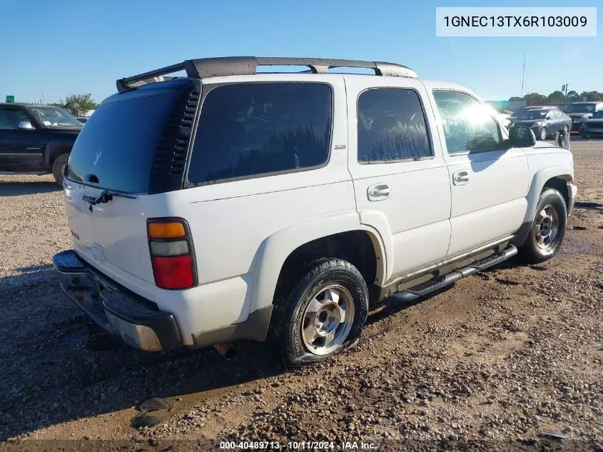 2006 Chevrolet Tahoe Z71 VIN: 1GNEC13TX6R103009 Lot: 40489713