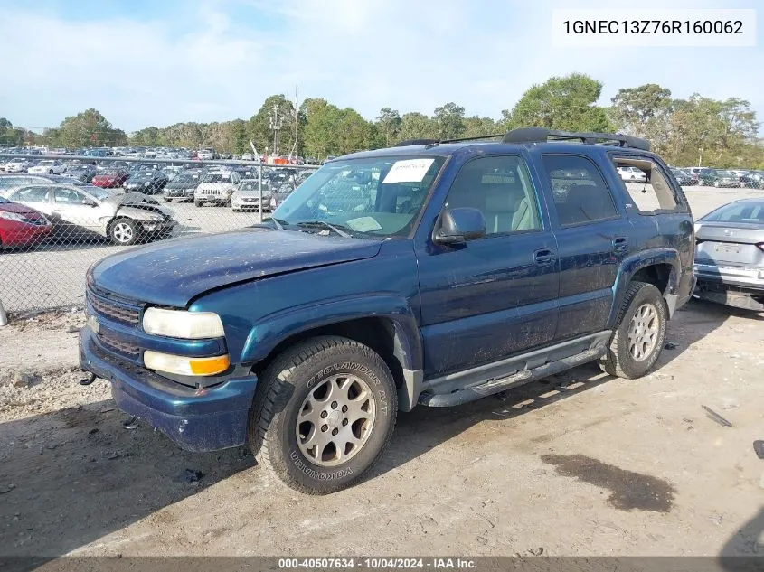 2006 Chevrolet Tahoe Z71 VIN: 1GNEC13Z76R160062 Lot: 40507634