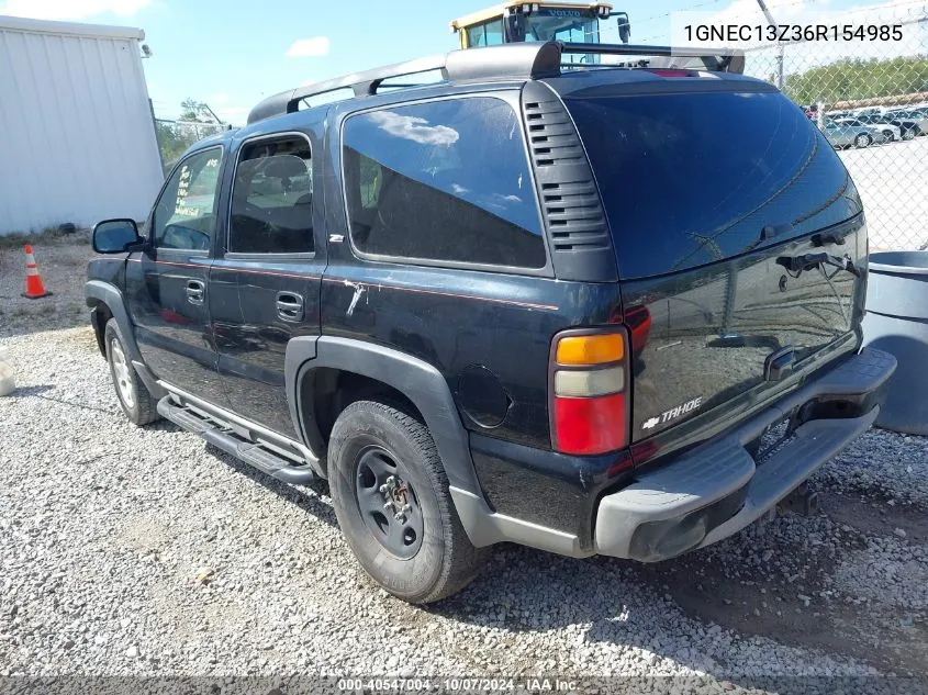 2006 Chevrolet Tahoe Z71 VIN: 1GNEC13Z36R154985 Lot: 40547004