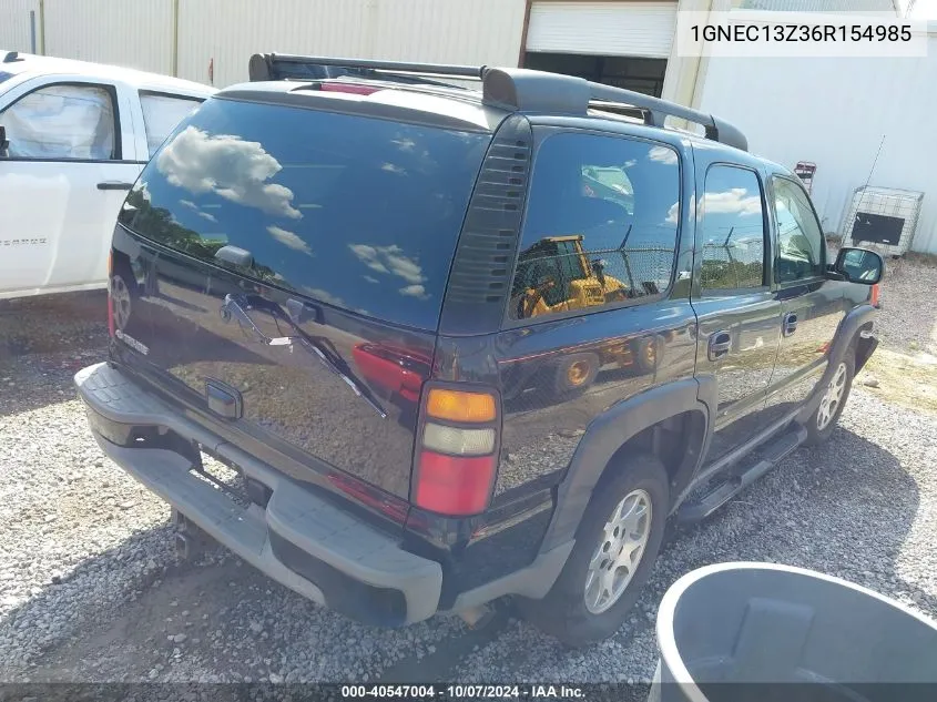 2006 Chevrolet Tahoe Z71 VIN: 1GNEC13Z36R154985 Lot: 40547004