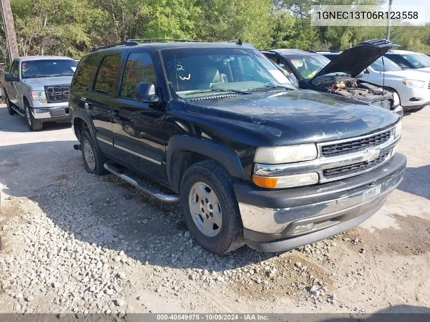 2006 Chevrolet Tahoe Lt VIN: 1GNEC13T06R123558 Lot: 40549975