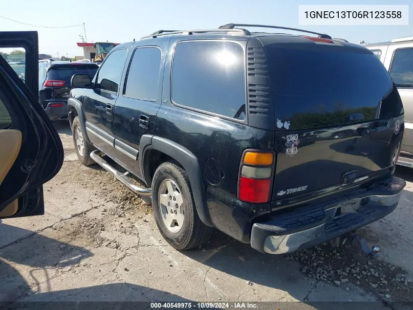 2006 Chevrolet Tahoe Lt VIN: 1GNEC13T06R123558 Lot: 40549975