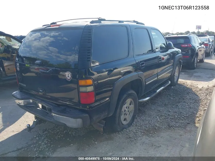 2006 Chevrolet Tahoe Lt VIN: 1GNEC13T06R123558 Lot: 40549975