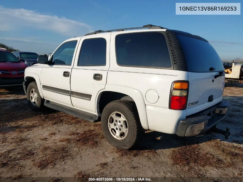 2006 Chevrolet Tahoe Ls VIN: 1GNEC13V86R169253 Lot: 40573006