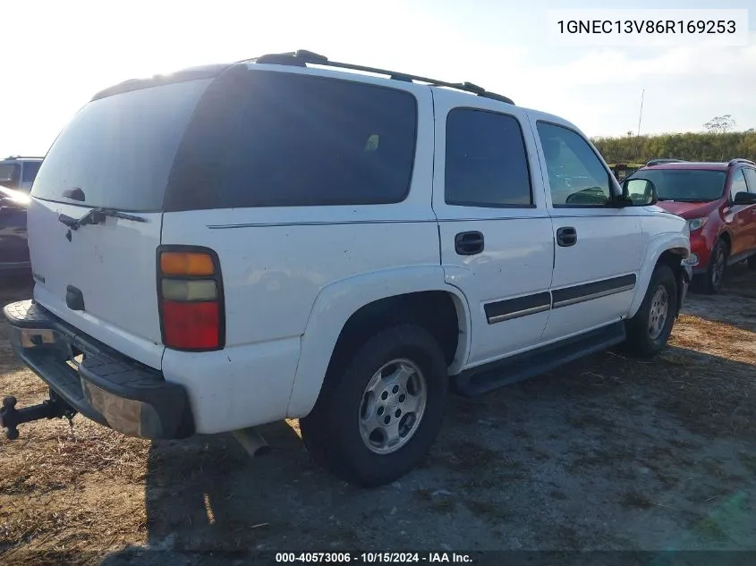 2006 Chevrolet Tahoe Ls VIN: 1GNEC13V86R169253 Lot: 40573006