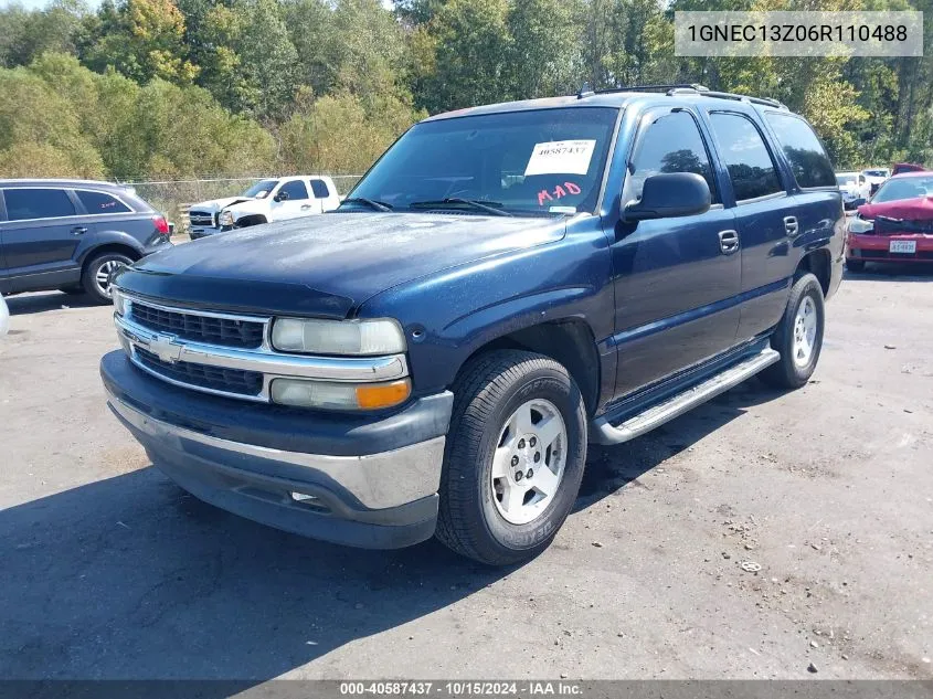 2006 Chevrolet Tahoe Ls VIN: 1GNEC13Z06R110488 Lot: 40587437