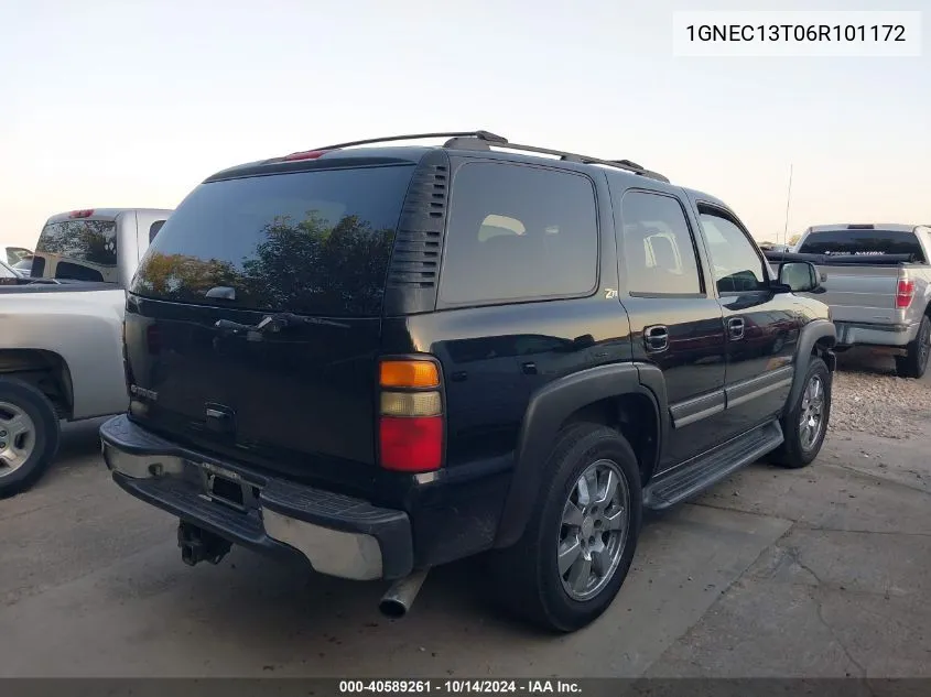 2006 Chevrolet Tahoe C1500 VIN: 1GNEC13T06R101172 Lot: 40589261