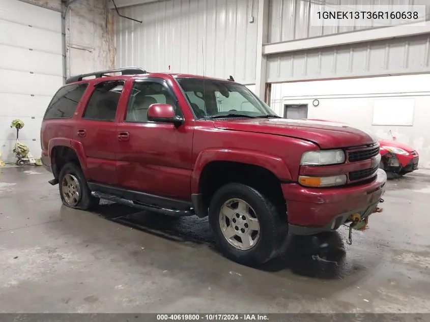 2006 Chevrolet Tahoe Z71 VIN: 1GNEK13T36R160638 Lot: 40619800