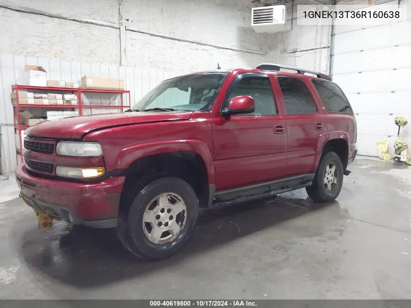 2006 Chevrolet Tahoe Z71 VIN: 1GNEK13T36R160638 Lot: 40619800