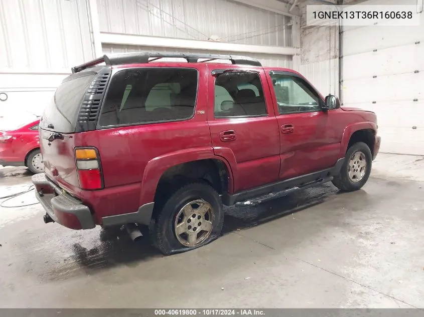 2006 Chevrolet Tahoe Z71 VIN: 1GNEK13T36R160638 Lot: 40619800