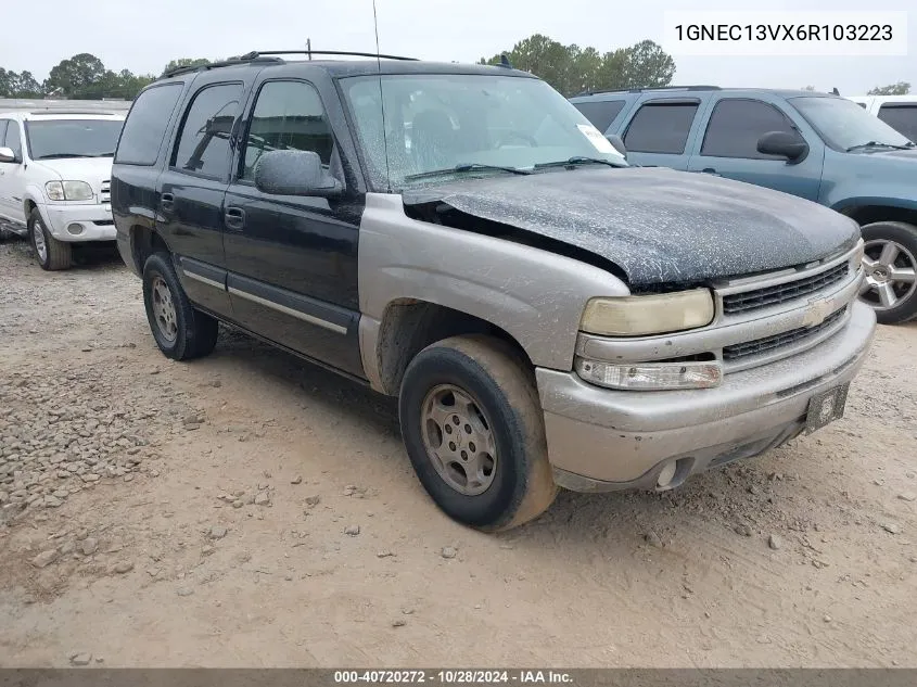 2006 Chevrolet Tahoe Ls VIN: 1GNEC13VX6R103223 Lot: 40720272