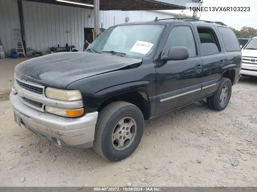 2006 Chevrolet Tahoe Ls VIN: 1GNEC13VX6R103223 Lot: 40720272