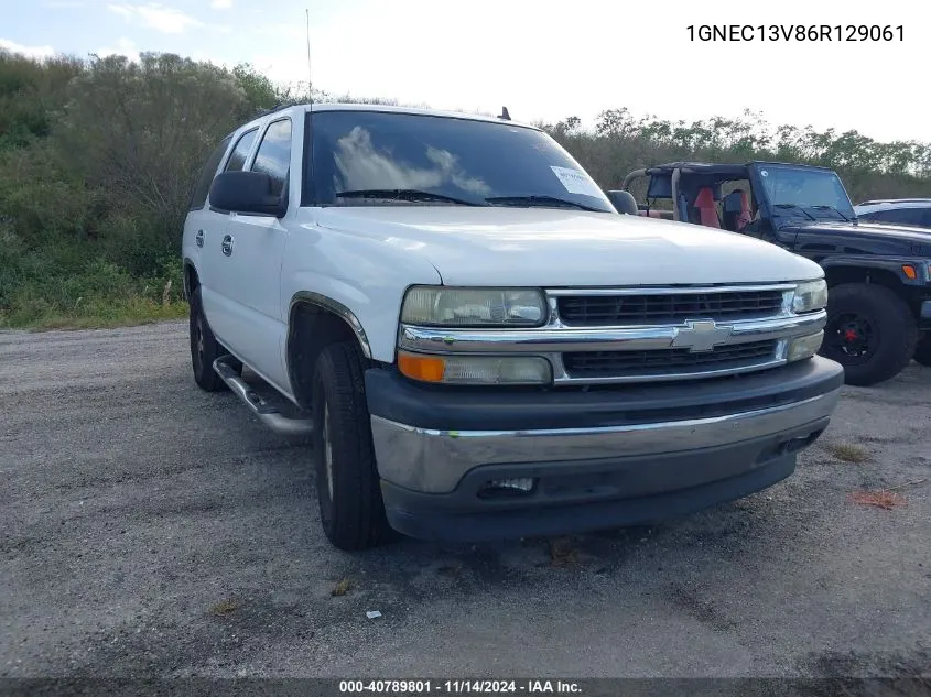 2006 Chevrolet Tahoe Ls VIN: 1GNEC13V86R129061 Lot: 40789801