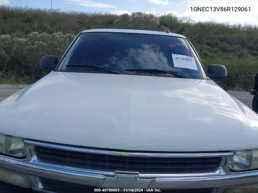 2006 Chevrolet Tahoe Ls VIN: 1GNEC13V86R129061 Lot: 40789801