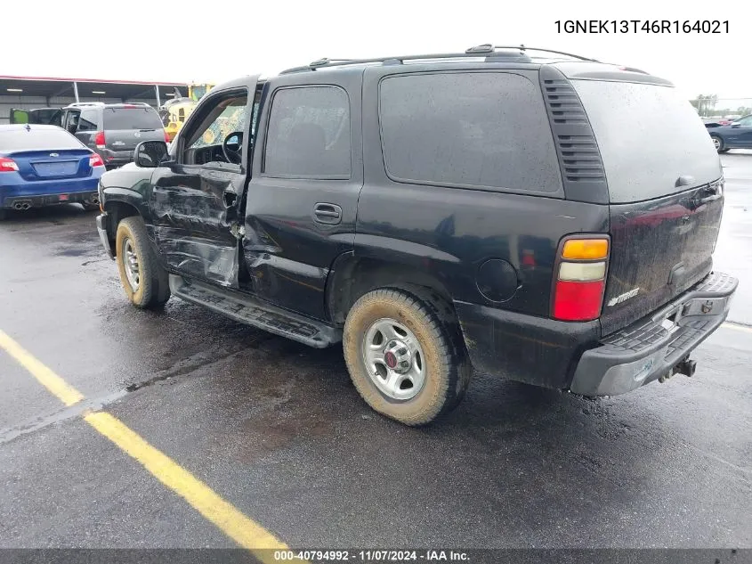 2006 Chevrolet Tahoe Ls VIN: 1GNEK13T46R164021 Lot: 40794992