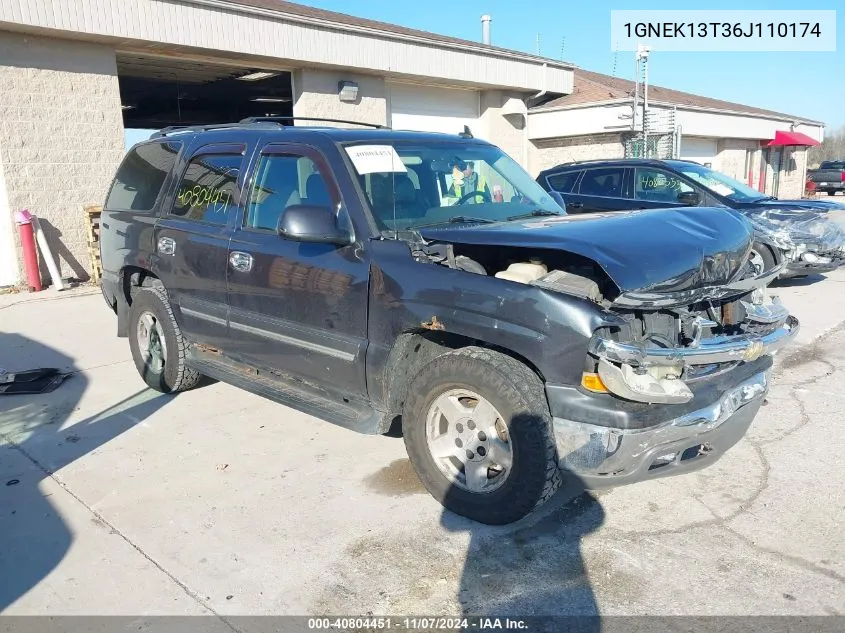 2006 Chevrolet Tahoe Lt VIN: 1GNEK13T36J110174 Lot: 40804451