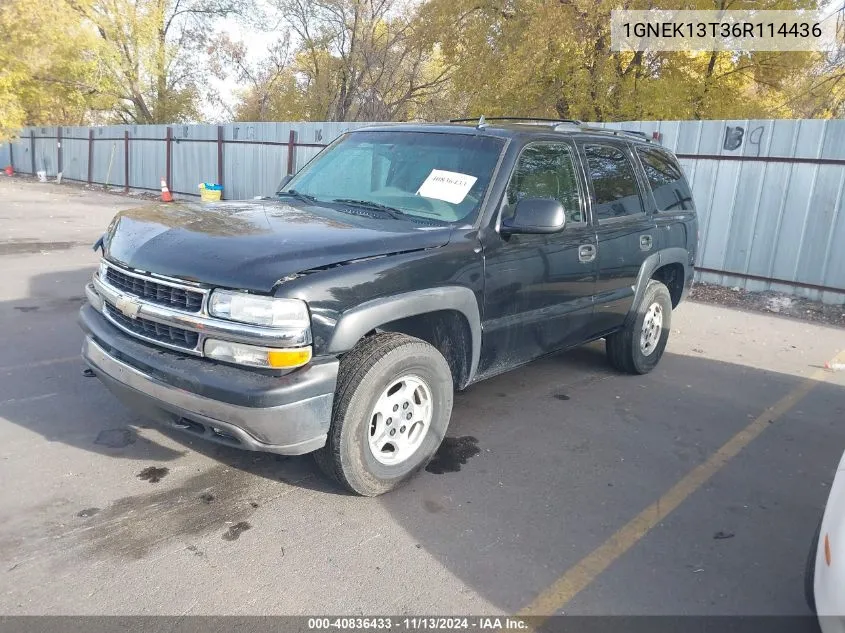 1GNEK13T36R114436 2006 Chevrolet Tahoe Ls