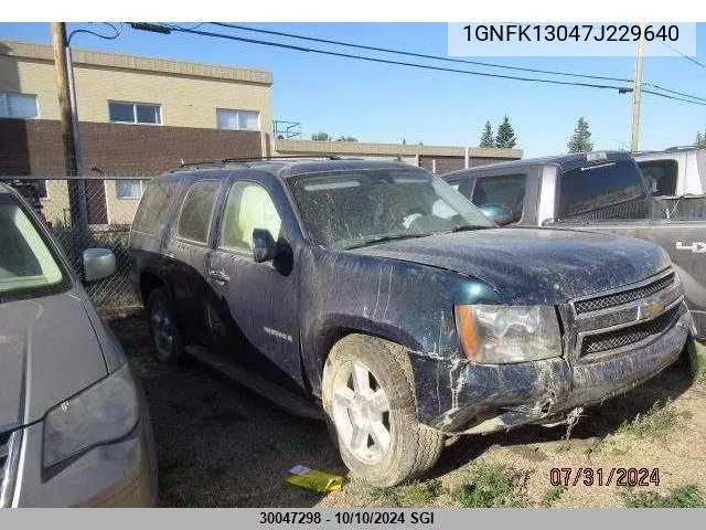 2007 Chevrolet Tahoe K1500 VIN: 1GNFK13047J229640 Lot: 30047298