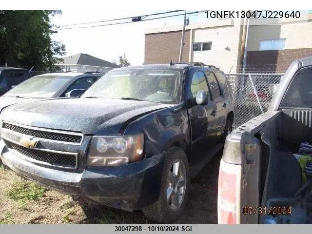 2007 Chevrolet Tahoe K1500 VIN: 1GNFK13047J229640 Lot: 30047298