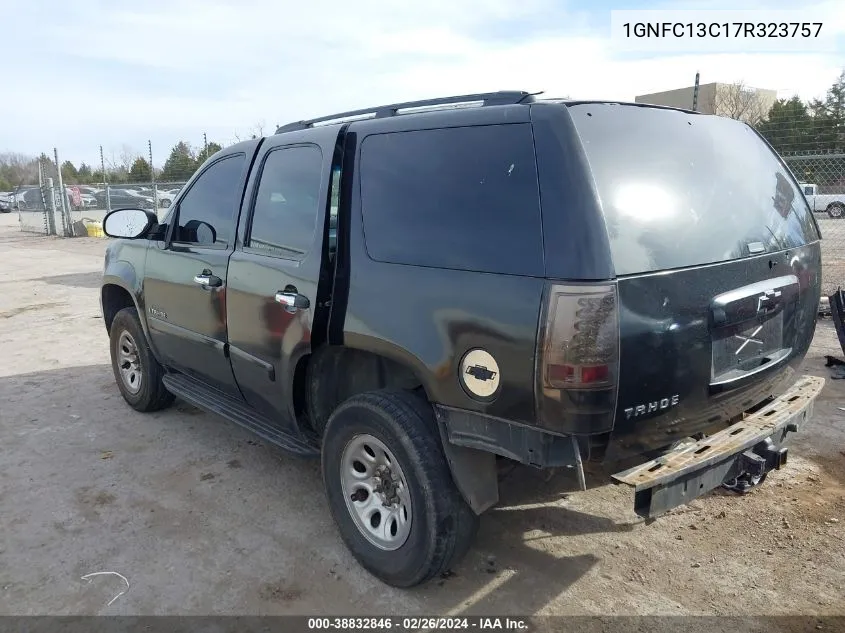 2007 Chevrolet Tahoe Ls VIN: 1GNFC13C17R323757 Lot: 38832846