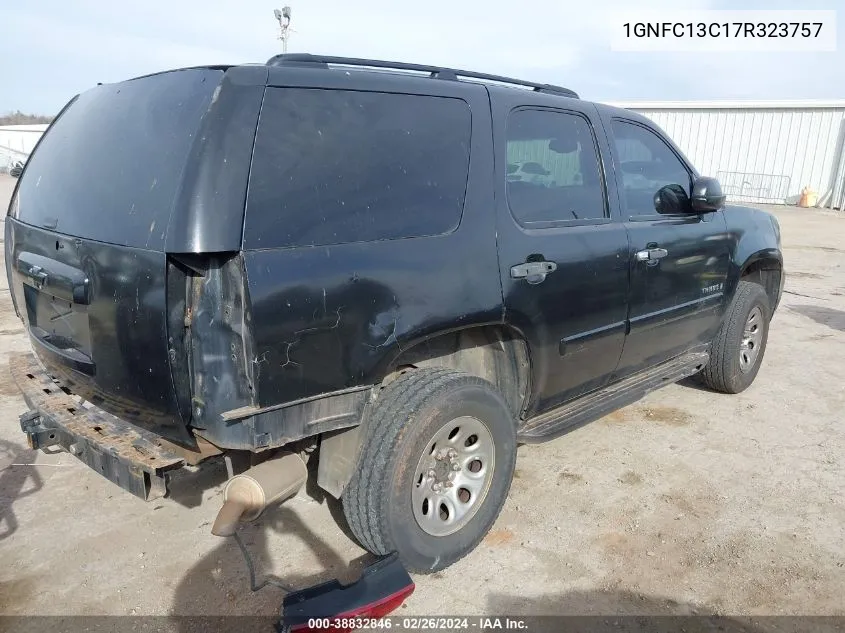 2007 Chevrolet Tahoe Ls VIN: 1GNFC13C17R323757 Lot: 38832846