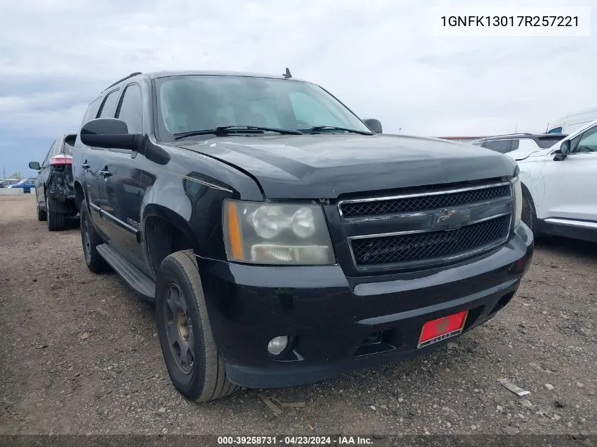 2007 Chevrolet Tahoe Lt VIN: 1GNFK13017R257221 Lot: 39258731