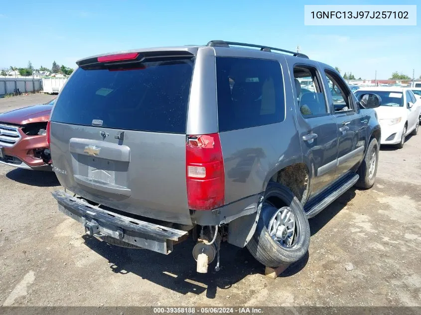 2007 Chevrolet Tahoe Lt VIN: 1GNFC13J97J257102 Lot: 39358188