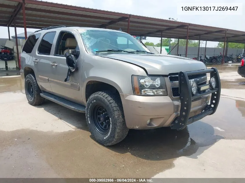 2007 Chevrolet Tahoe Lt VIN: 1GNFK13017J269447 Lot: 39552986