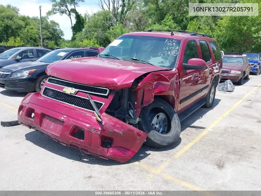 1GNFK13027R205791 2007 Chevrolet Tahoe Lt