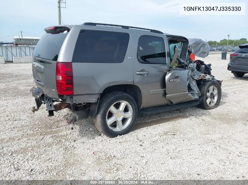 2007 Chevrolet Tahoe Lt VIN: 1GNFK13047J335330 Lot: 39735653