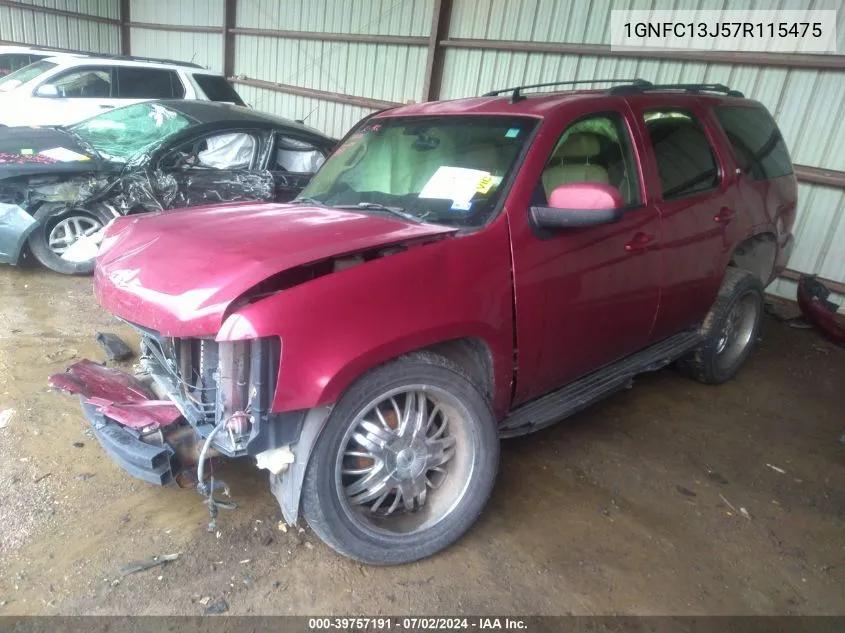 1GNFC13J57R115475 2007 Chevrolet Tahoe Lt