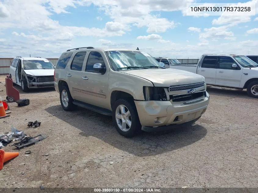 2007 Chevrolet Tahoe Ltz VIN: 1GNFK13017R373258 Lot: 39803150