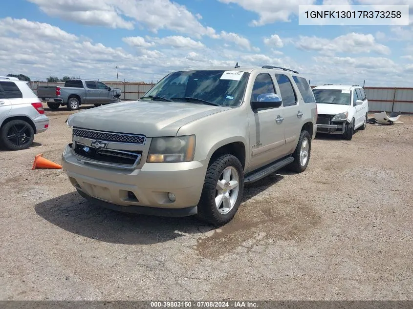 2007 Chevrolet Tahoe Ltz VIN: 1GNFK13017R373258 Lot: 39803150