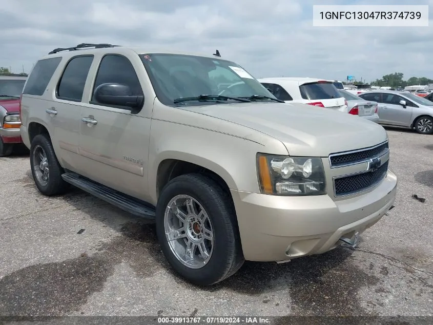 2007 Chevrolet Tahoe Lt VIN: 1GNFC13047R374739 Lot: 39913767