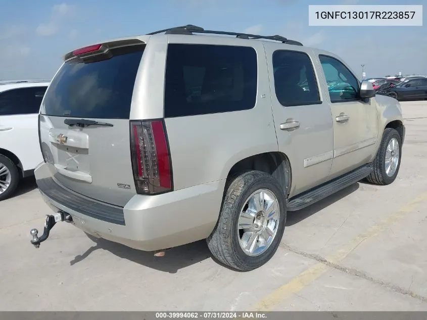 2007 Chevrolet Tahoe Ls/Lt/Ltz VIN: 1GNFC13017R223857 Lot: 39994062