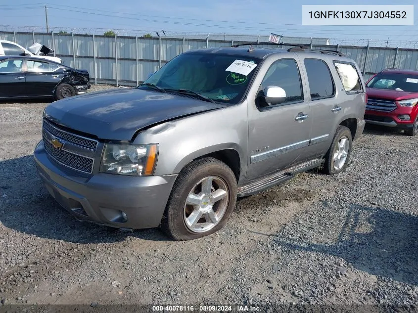 2007 Chevrolet Tahoe Ltz VIN: 1GNFK130X7J304552 Lot: 40078116