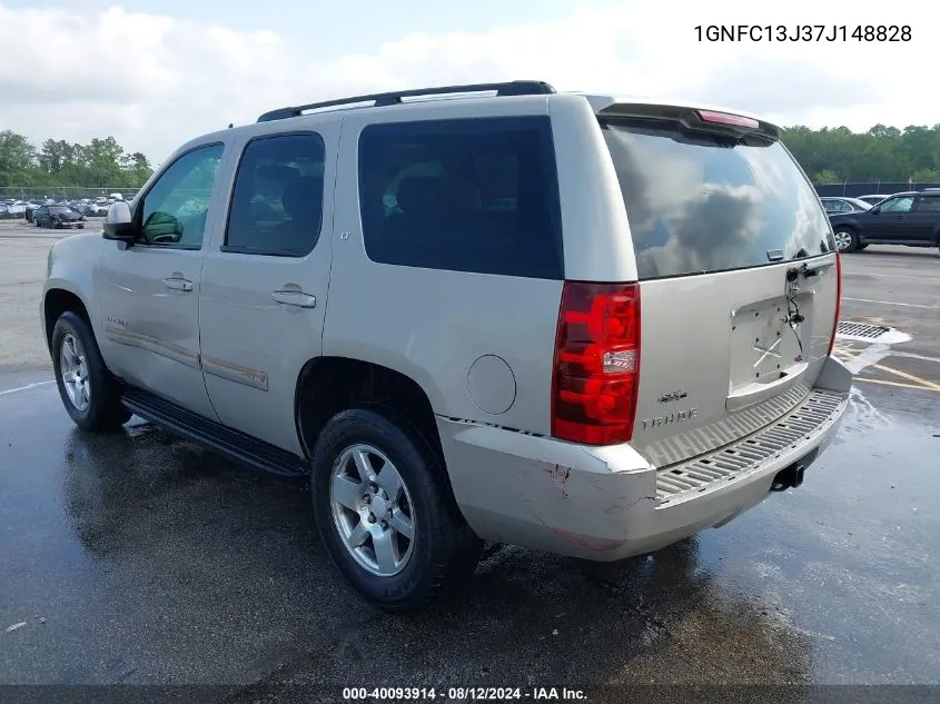 2007 Chevrolet Tahoe Lt VIN: 1GNFC13J37J148828 Lot: 40093914